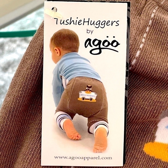 NWT AGOO Tushie Huggers Baby Boy Cowboy Crawler Leggings - Picture 3 of 3
